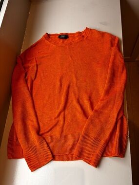 MaxMara Weekend Orange Linen Sweater